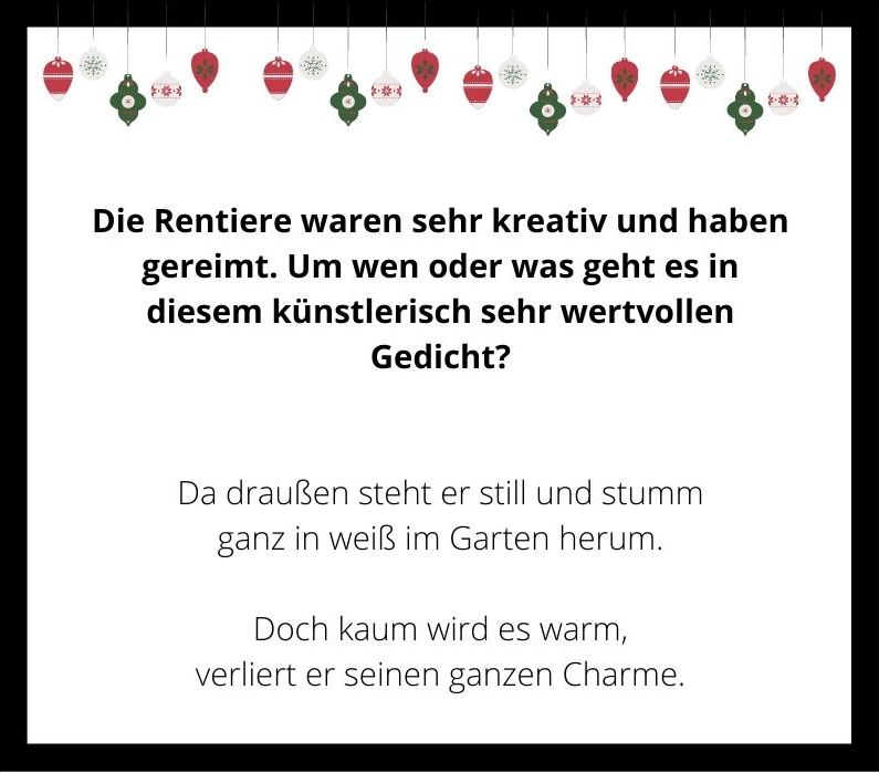 Weihnachtsrätsel